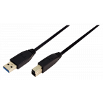 LogiLink® kabel USB 3.0, A-B  1.00 Mtr.