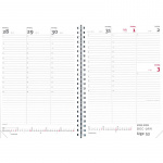 Ugekalender 2026, A5 PP grå 15x21cm 1 uge/opslag - Image 2