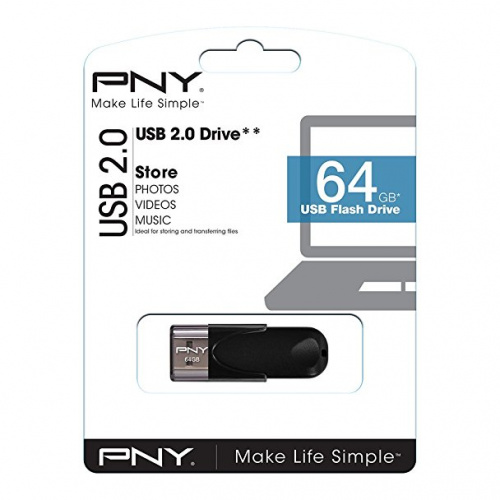 USB Nøgle PNY 2.0, 64 GB