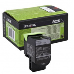Tonerpatron Lexmark 802K Sort (1.000 sider)