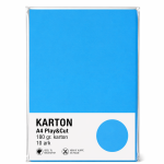 Karton A4 180 gr. 10 ark Klar Blå