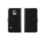 Cover Samsung Galaxy S5 Mini, sort læder-look m/plads til kreditkort - Image 2