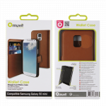 Cover Samsung Galaxy S5 Mini, brun kunstlæder m/plads til kreditkort - Image 3