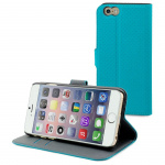 Cover Iphone 6S/Plus, læder-look, Turkis
