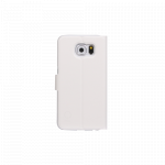 Cover Samsung Galaxy S6, læderlook m/kreditkort Hvid - Image 2