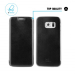 Cover Samsung Galaxy S6 EDGE, sort m/plads til kreditkort - Image 2