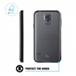 Etui Samsung Galaxy S5, blød gel transp./sort - Image 2