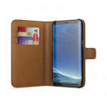 Cover Samsung Galaxy S8, brun m/plads til kreditkort