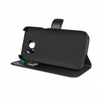 Smartphone Cover Huawei P10 Lite læderlook m/kreditkort (sort) - Image 2