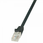 Netværkskabel 0,50 mtr. RJ45/Cat6 U-UTP sort