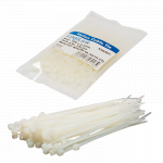 Kabelstrips 2,5mm x 100 mm. hvid (100 stk.) - Image 2