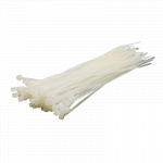 Kabelstrips 2,5mm. x 150 mm. hvid (100 stk.)