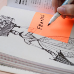 Selvklæbende blok 76x76 mm. Gul/transparent (50 ark) 21709 - Image 2