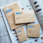 selvklæbende blok, postit natur kraft papir kardus