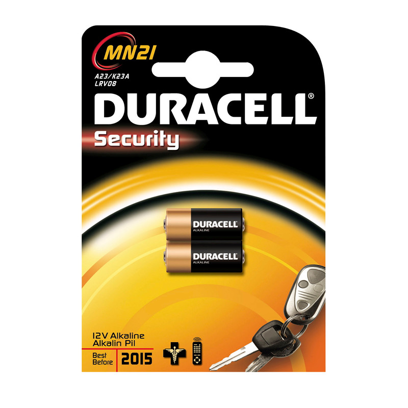 Batteri Duracell A23, Security MN21 (2 stk) Batteri Duracell A23, Security MN21 (2 stk) - Image 1