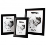 Skifteramme 13x18 cm. med sort kant