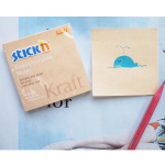 Selvklæbende blok 76x76 mm. naturfarvet kraftpapir 21639 - Image 4