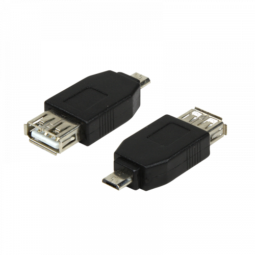 Adapter LogiLink® USB 2.0 micro B han til USB 2.0-A hun