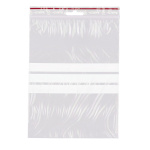 Lynlåspose T-66 150x200 mm med skrivefelt og rundt ophængshul – fødevaregodkendt minigrip pose