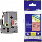 Brother tape Sort/Rød 24 mm. TZe-451