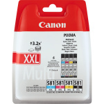 Blækpatroner Canon CLI581 XXL - BK,C,M,Y (4-pak)