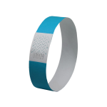 blå engangs armbånd i rivfast tyvek