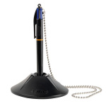 Disk kuglepen m/kæde/stander BIC ball-pen