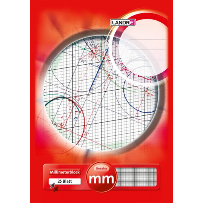 Millimeterblok Landre, A4 80 gr. (25 ark) - Image 1