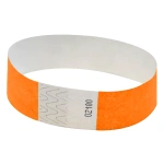 Armbånd/festtegn m/numre, Orange (100 stk)