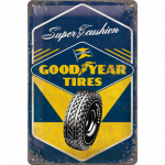 Metalskilt "Good Year Tires" 20x30 cm.