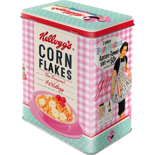 Metaldåse “Kelloggs Happy Hostess Cornflakes” (L)