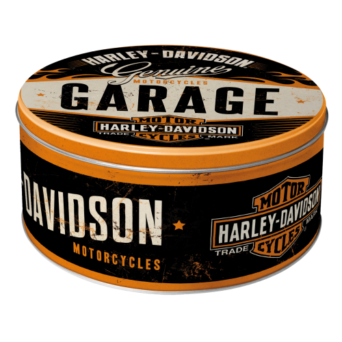 Metaldåse “Harley-Davidson Garage” kagedåse (Oval)