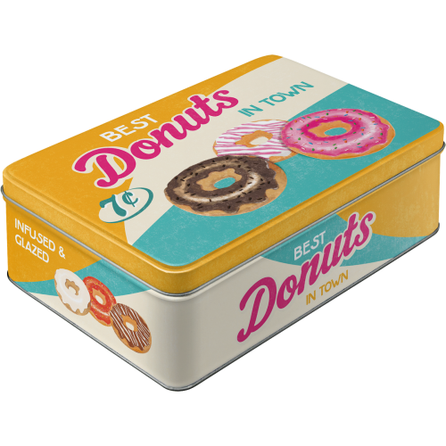 Metalæske “Best Donuts in Town” 3D