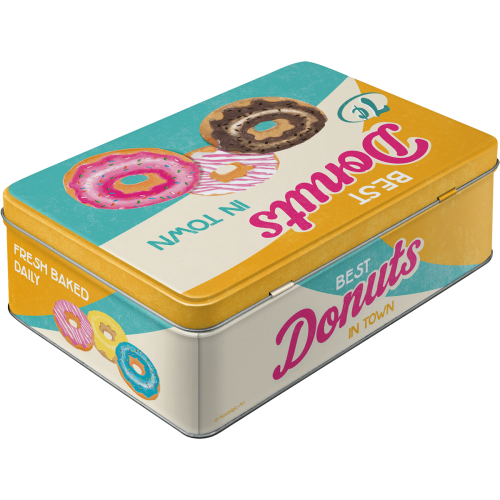 Metalæske “Best Donuts in Town” 3D