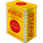 Metaldåse "Coca Cola Logo Yellow" (L)