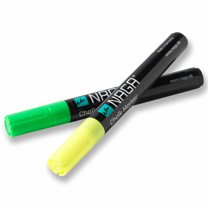 Kridt marker, 4,5 mm. Gul+Grøn pk./2 stk. - Image 1