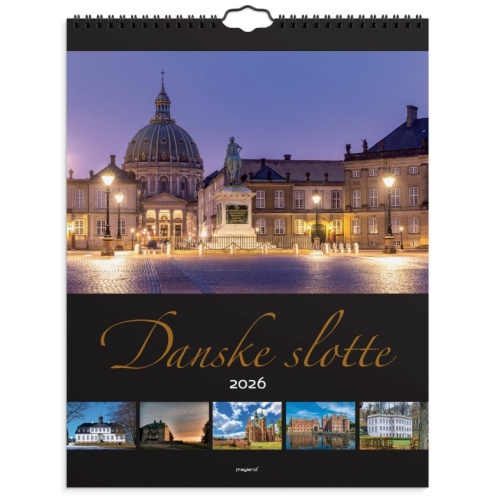 Vægkalender 2026 Danske slotte
