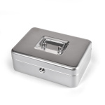 Pengekasse m/lås BNT mellem 8" (Sølv) - Image 2