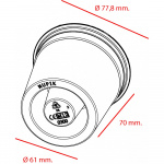 Shot Bomb Glas 4/5 cl. H:7 cm. Ø7,8 cm. (50 stk.) - Image 3