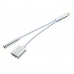 Adaptor 2-i-1 Apple oplader + Audio Jack