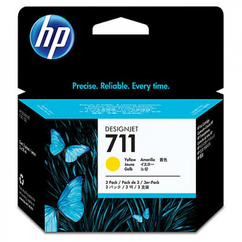 Blækpatron HP 711 Yellow (87 ml.)