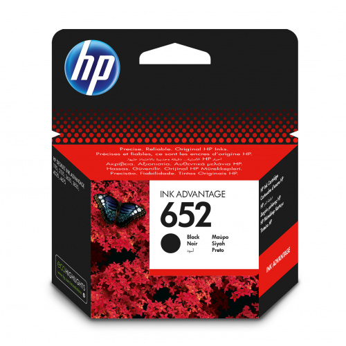 Blækpatron HP 652 Black (360 sider)