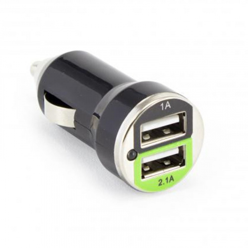 USB oplader m/2 stik 1A/2,1A SBOX CC-221