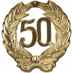 Guldbryllupsdekoration 40x40 cm. (50 år)