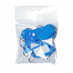 Nøglering med indstik 10 stk. (Blå)