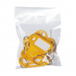 Nøglering med indstik 10 stk. (Gul)