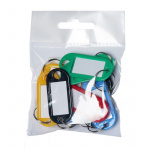 Nøglering med indstik 10 stk. (ass farver) 477099