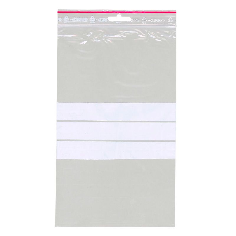 Lynlåspose 150×250 mm. m/skrivefelt T-76 T230311 (100 stk.) Lynlåspose 150x250 mm. m/skrivefelt T-76 T230311 (100 stk.) - Image 1