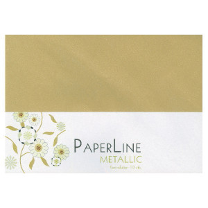 Kuvert C6 120 gr. metallic guld (10 stk) Kuvert C6 120 gr. metallic guld (10 stk) - Image 1