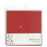 Kuvert 15x15 cm. 120 gr. metallic rød (10 stk.) - Image 2